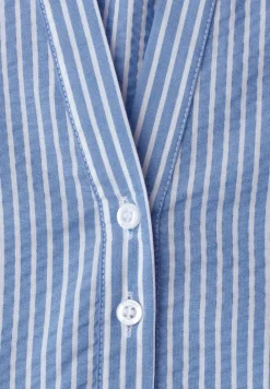 3/4-Arm Bluse in Seersuckerqualität
