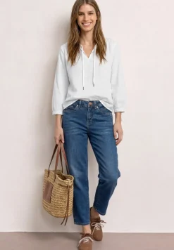 3/4-Arm Bluse mit Embroidery