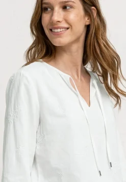 3/4-Arm Bluse mit Embroidery