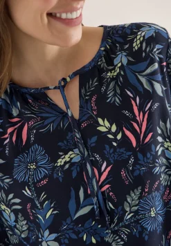 3/4-Arm Bluse mit floralem Muster
