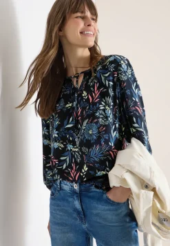 3/4-Arm Bluse mit floralem Muster