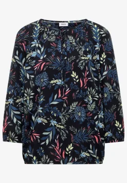 3/4-Arm Bluse mit floralem Muster