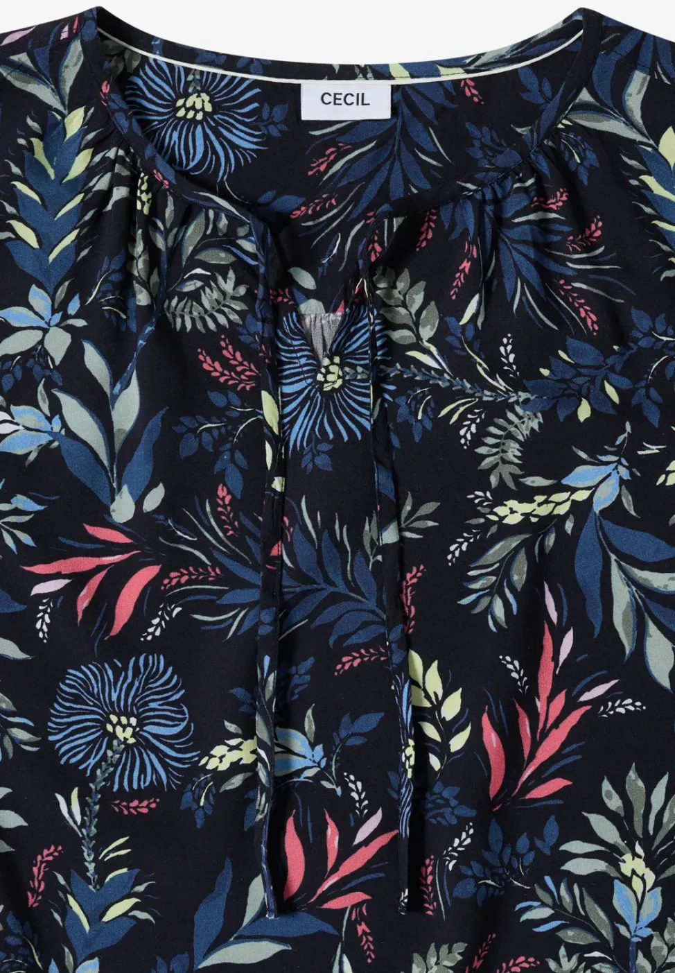 3/4-Arm Bluse mit floralem Muster