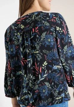 3/4-Arm Bluse mit floralem Muster