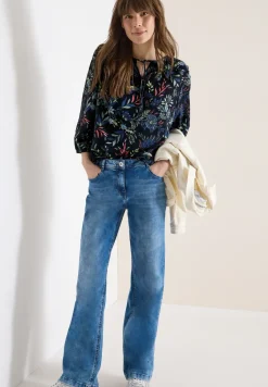 3/4-Arm Bluse mit floralem Muster