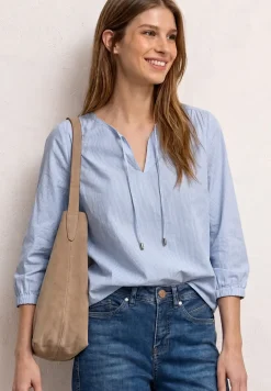 3/4-Arm Bluse mit Streifen