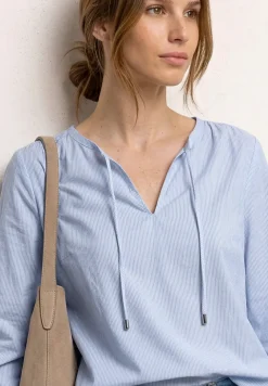 3/4-Arm Bluse mit Streifen