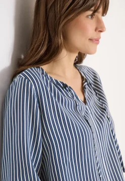 3/4-Arm Bluse mit Streifenmuster