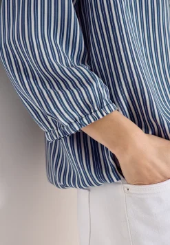 3/4-Arm Bluse mit Streifenmuster