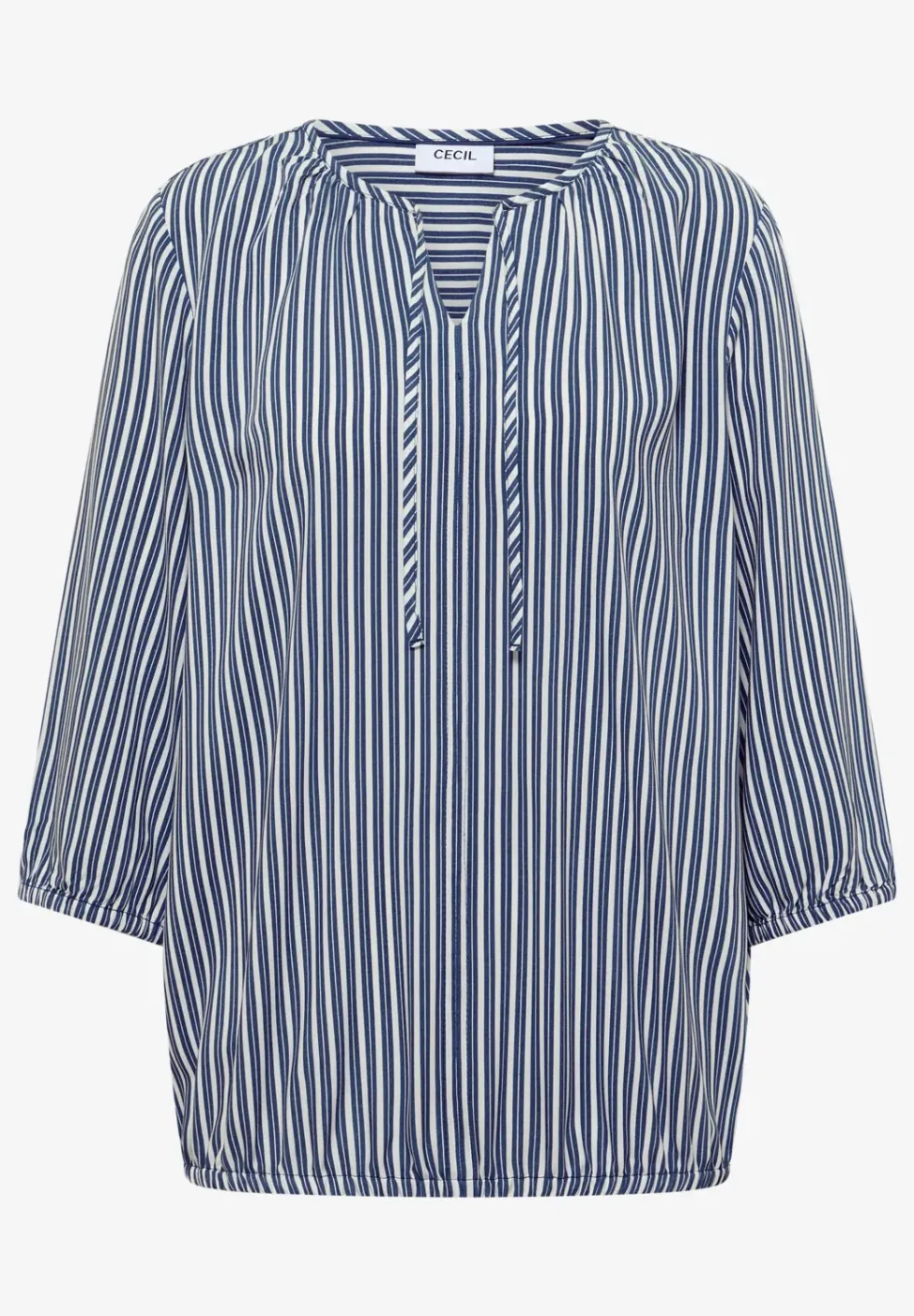 3/4-Arm Bluse mit Streifenmuster