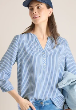 3/4-Arm Bluse mit Streifenmuster