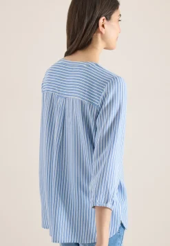 3/4-Arm Bluse mit Streifenmuster