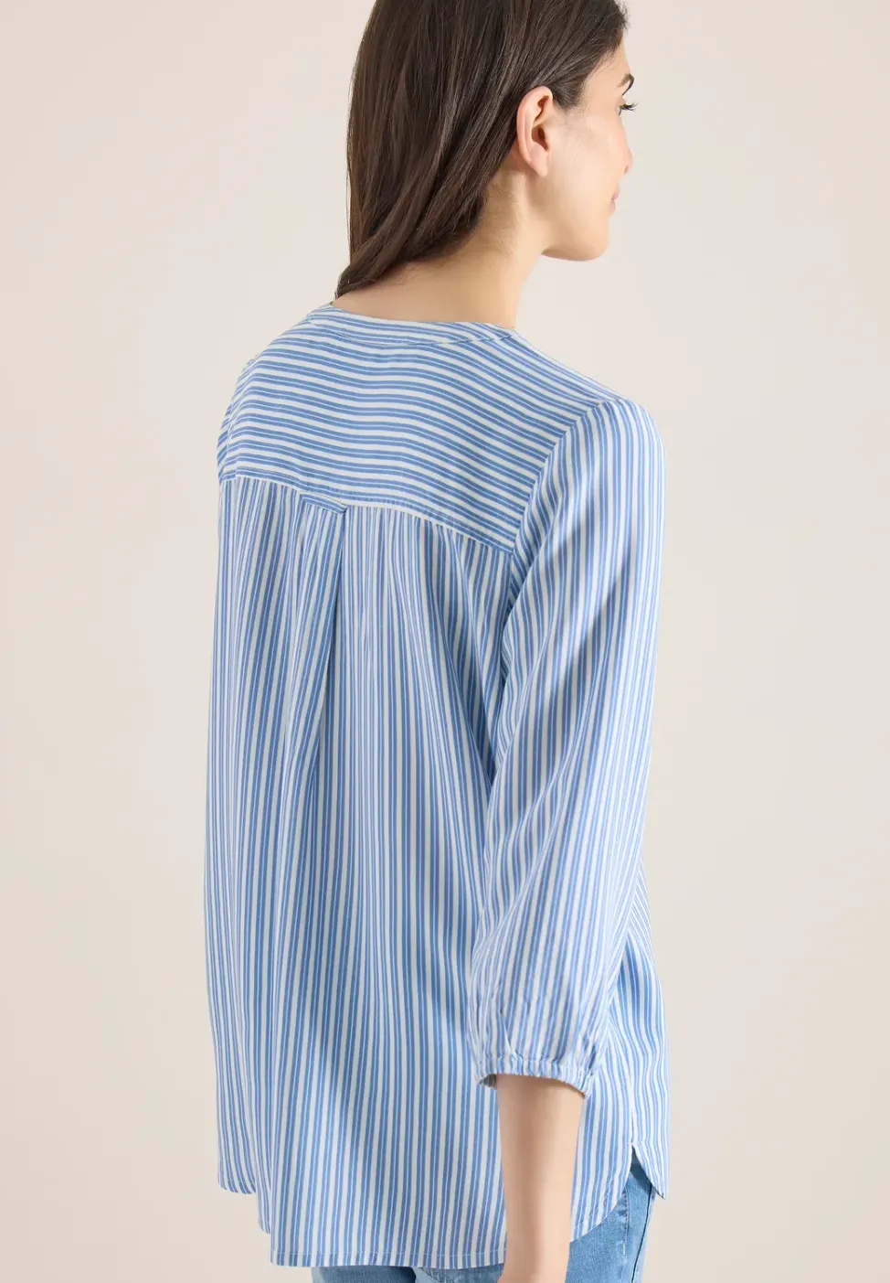 3/4-Arm Bluse mit Streifenmuster