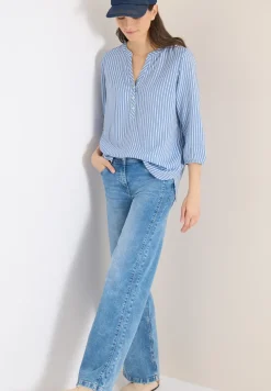 3/4-Arm Bluse mit Streifenmuster