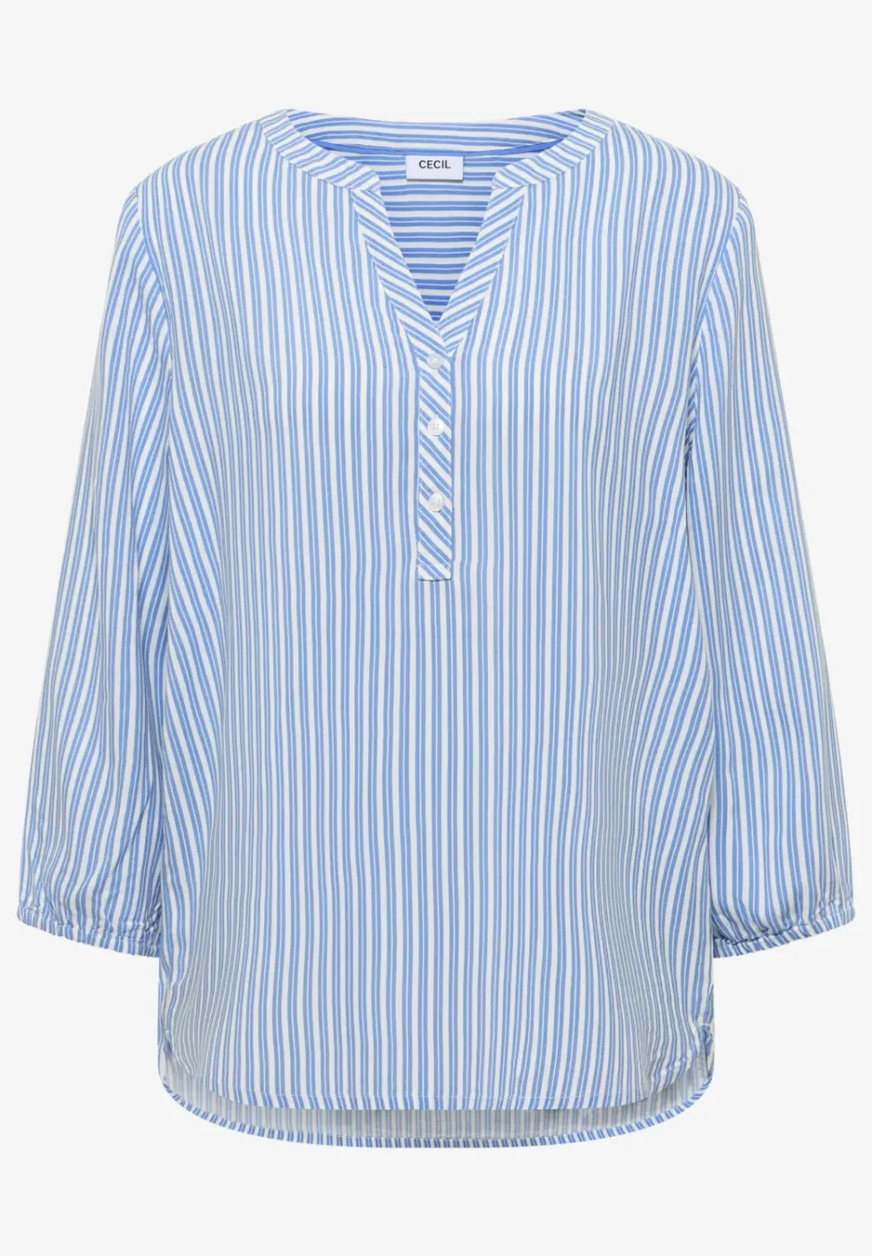 3/4-Arm Bluse mit Streifenmuster