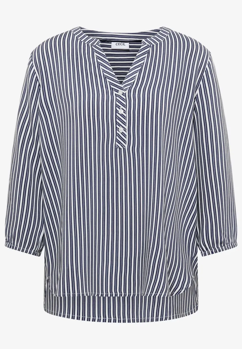 3/4-Arm Bluse mit Streifenmuster