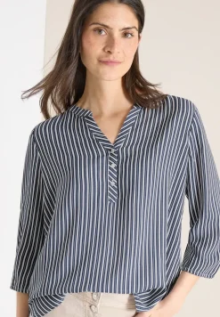 3/4-Arm Bluse mit Streifenmuster