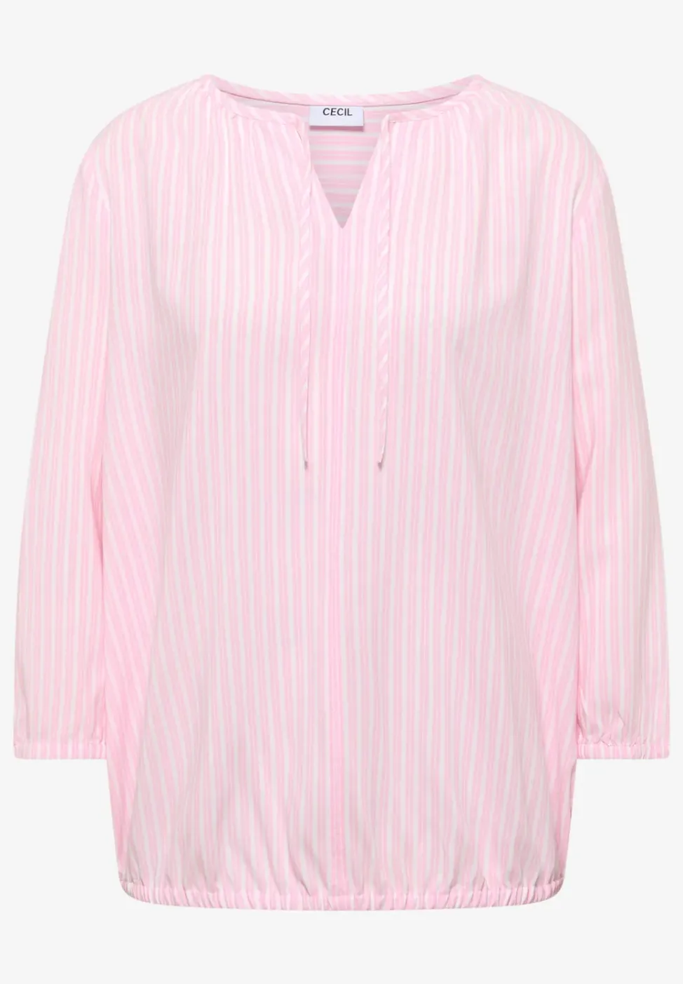 3/4-Arm Bluse mit Streifenmuster