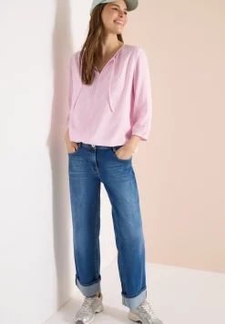 3/4-Arm Bluse mit Streifenmuster