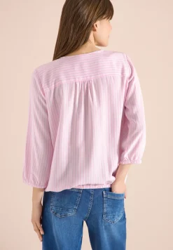 3/4-Arm Bluse mit Streifenmuster