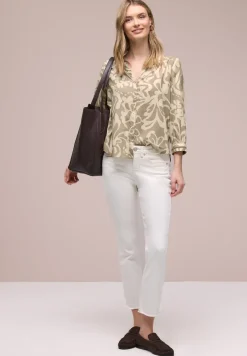 3/4-Arm Bluse mit Tapedetails