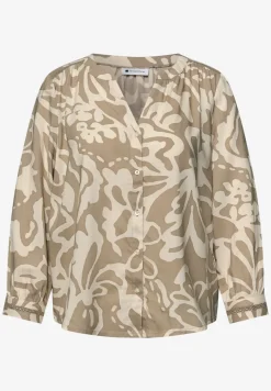 3/4-Arm Bluse mit Tapedetails