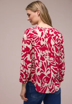 3/4-Arm Bluse mit Tapedetails