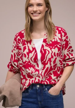 3/4-Arm Bluse mit Tapedetails