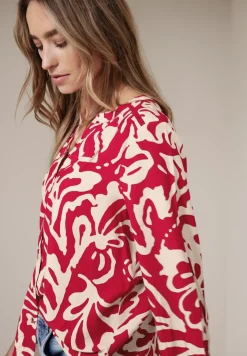 3/4-Arm Bluse mit Tapedetails