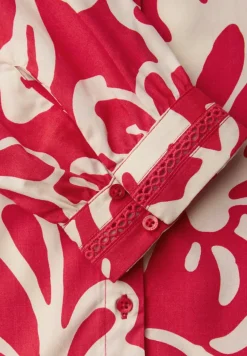 3/4-Arm Bluse mit Tapedetails