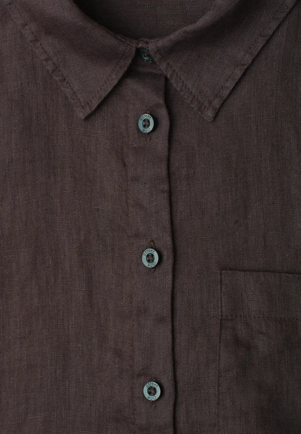 3/4-Arm Hemdbluse aus Leinen