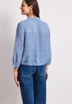 3/4-Arm Hemdbluse aus Leinen