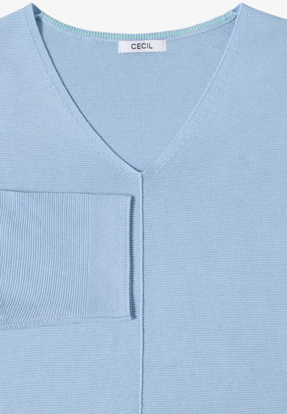 3/4-Arm Pullover mit Struktur