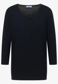 3/4-Arm Pullover mit Struktur