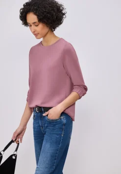 3/4-Arm Shirt im Silk-Look