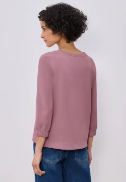 3/4-Arm Shirt im Silk-Look