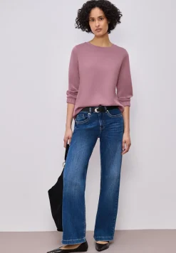 3/4-Arm Shirt im Silk-Look
