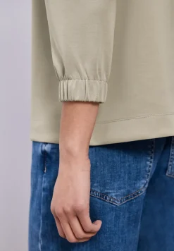 3/4-Arm Shirt im Silk-Look