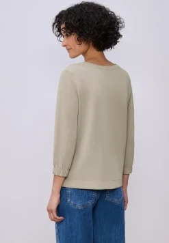 3/4-Arm Shirt im Silk-Look