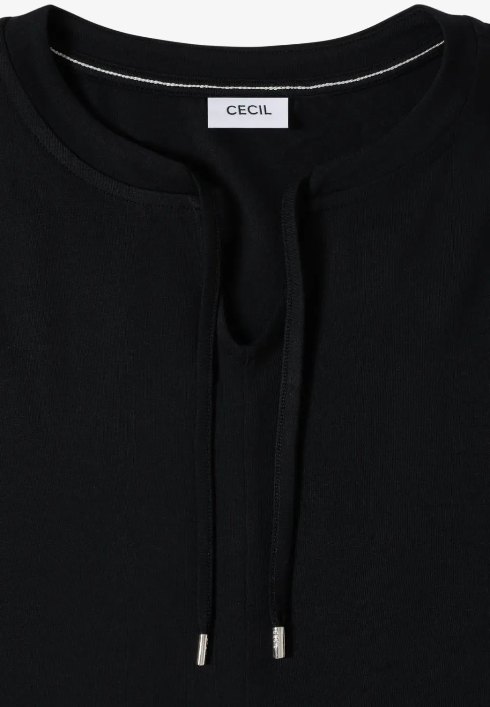 3/4-Arm Shirt mit Split Neck