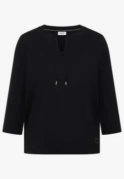 3/4-Arm Shirt mit Split Neck