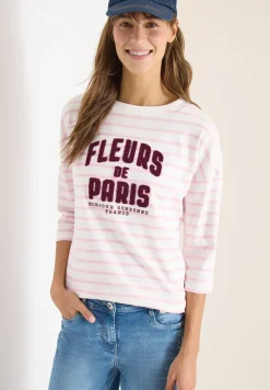 3/4-Arm Shirt mit Wording Artwork