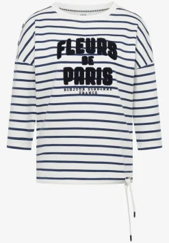 3/4-Arm Shirt mit Wording Artwork