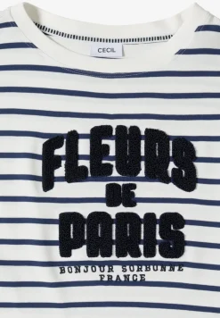 3/4-Arm Shirt mit Wording Artwork