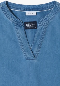 3/4-Arm Tunika im Denim-Look