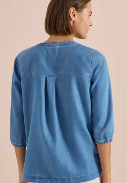 3/4-Arm Tunika im Denim-Look