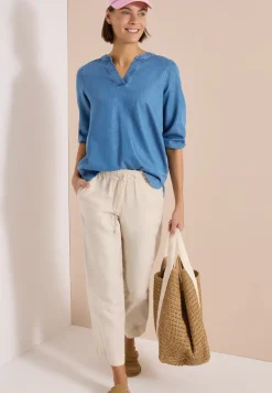 3/4-Arm Tunika im Denim-Look