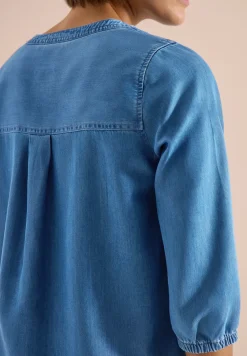 3/4-Arm Tunika im Denim-Look