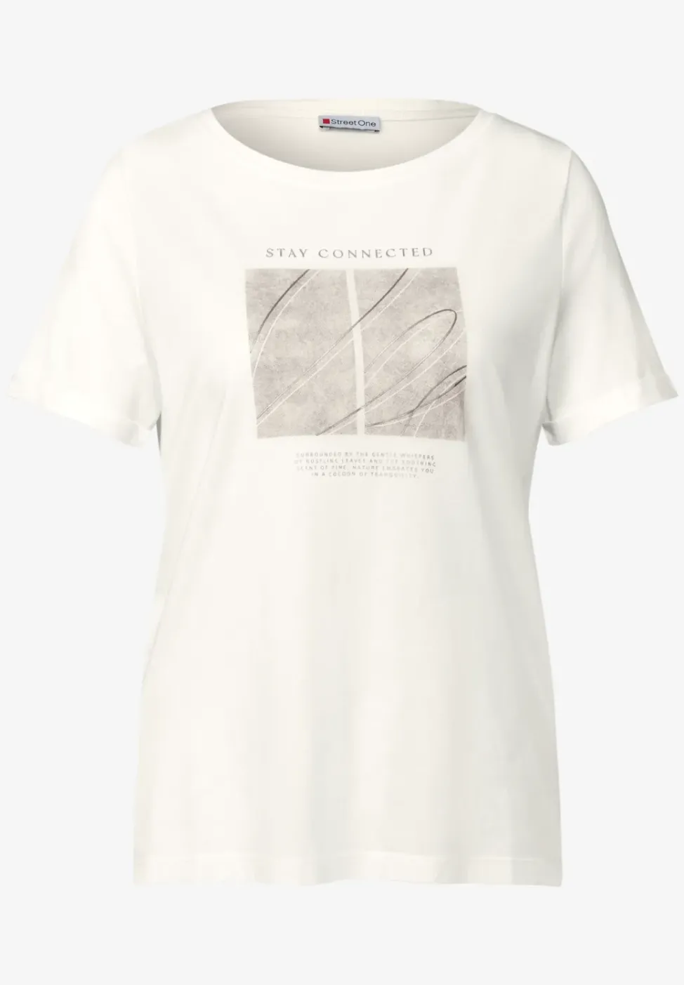 Artwork Shirt mit Turn-Up