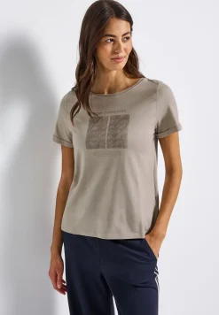 Artwork Shirt mit Turn-Up